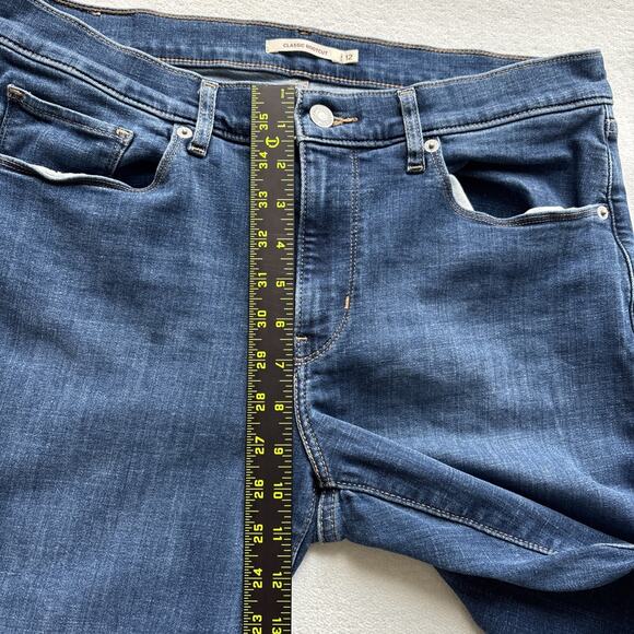 Levi Strauss Women Jeans Size 12 Classic Bootcut Medium Wash Stretch Comfort - Picture 8 of 14